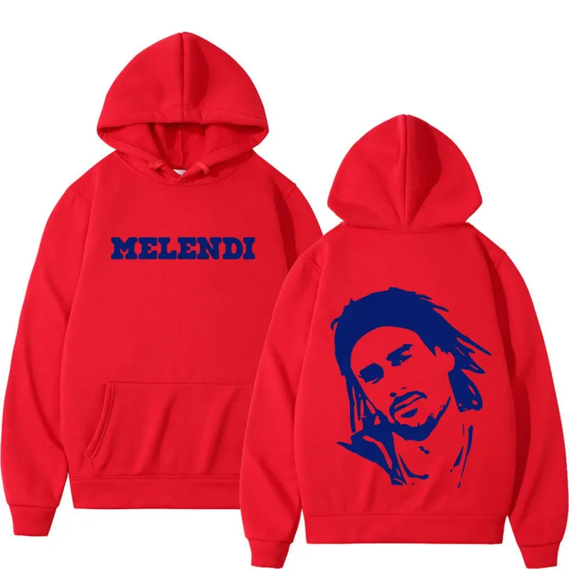 Rapper Melendi Tour Print 2026 Hoodie Men Women Fashion Hip Hop Pullover Autumn and Winter Loose Casual Sweatshirt Streetwear