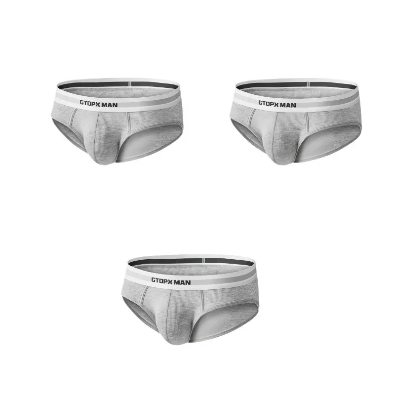 3Pack Summer Single Layer Mens Underwear Low Rise Briefs para sa Mga Lalaki Elastic Comfort Fit Underpanties Ropa Interior Hombre