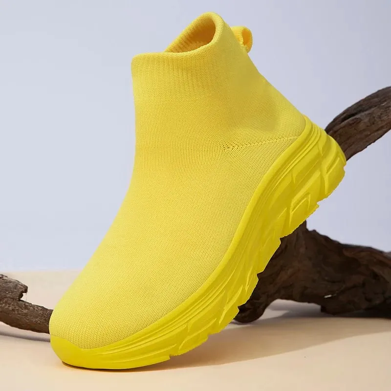 Summer Men Running Walking Sock Shoes Boots Casual Sneakers Plush Warm Shoes Sport Shoes Lightweight Men Sneakers Casual Shoes