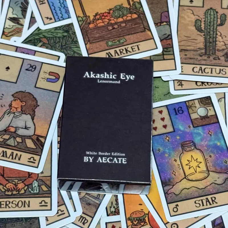 Akashic Eye Lenormand oracle cards 61deck Modern Illustrated Oracle Cards