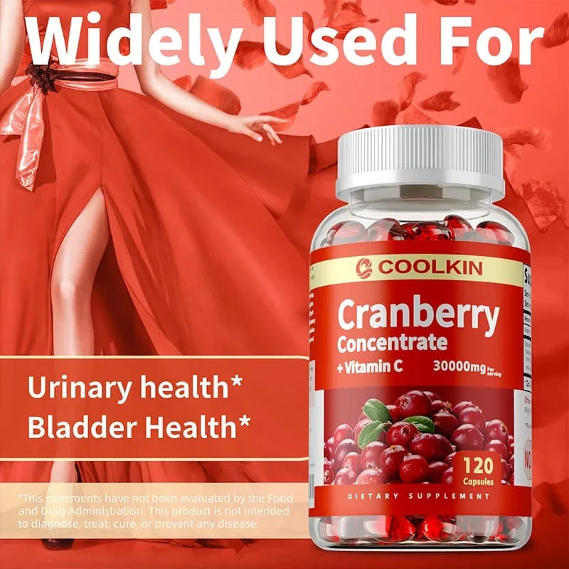 Cranberry Capsules - Beauty and Skin Care Urinary Tract Health Anti-aging Eye Protection Improve Appetite