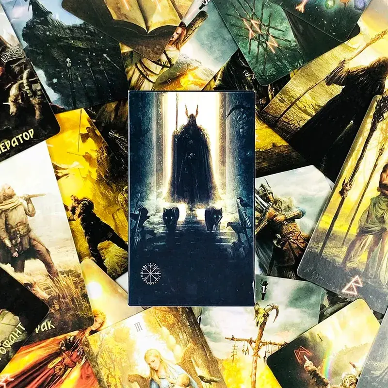 New Russian Version Tarot Cards Family Gathering Cards Game Mysterious Divination Board Game Halloween and Christmas Gifts