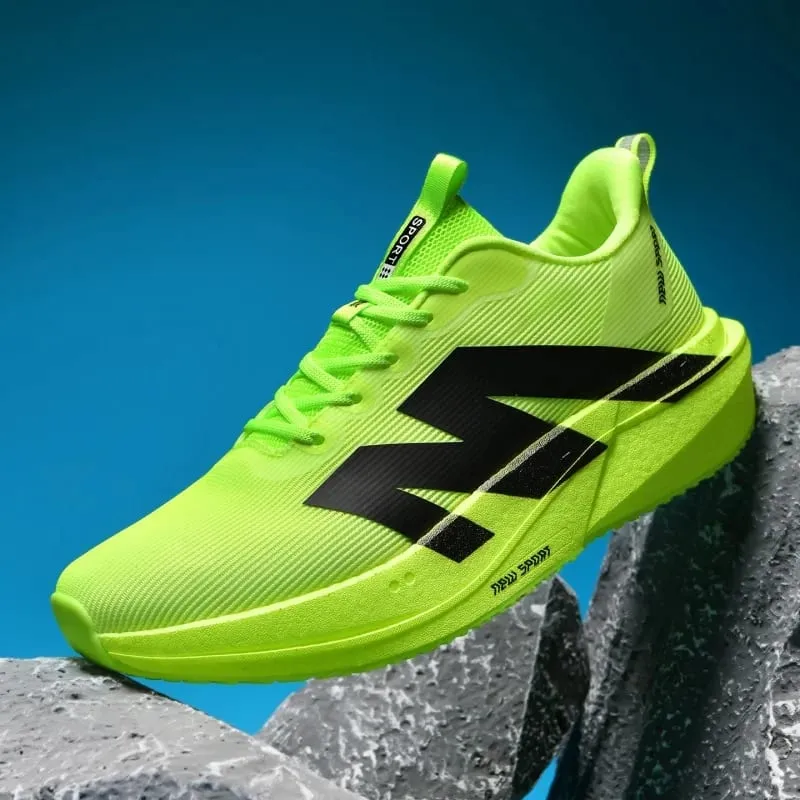 Fashion Men Women Outdoor Running Shoes Marathon Carbon Board Lightweight Comfort Casual Sneakers Breathable Mesh Sports Shoes