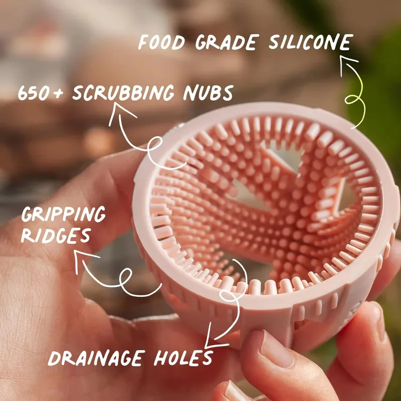 Brosse de lavage d'œufs en Silicone, outil spécialisé de nettoyage d'œufs, épurateur Flexible de qualité alimentaire pour œufs frais de ferme, utilisation en cuisine