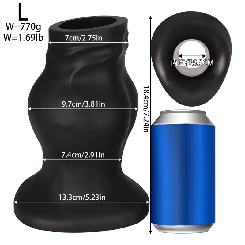 Hollow Huge Anal Butt Plug Adult Sex Toys Suction Cup Big Butt Plug For Male gay Big Anal Butt Plug Dilator Training Dialation