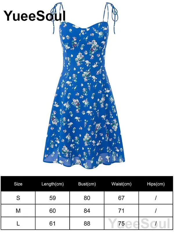 Blue Printed Mini Dress 2026 Summer New Elegant Party Birthday Evening Dresses Y2K Sweet Cute High Street Casual Women Dress