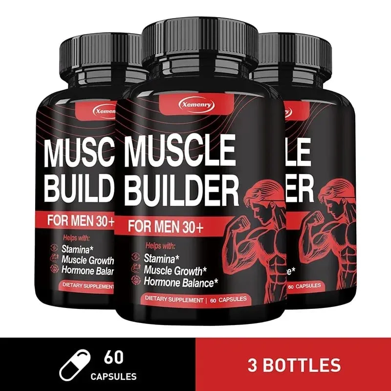 Muscle Builder Supplement - Hormone Balance Muscle Growth and Strength Promote Metabolism Improve Athletic Performance
