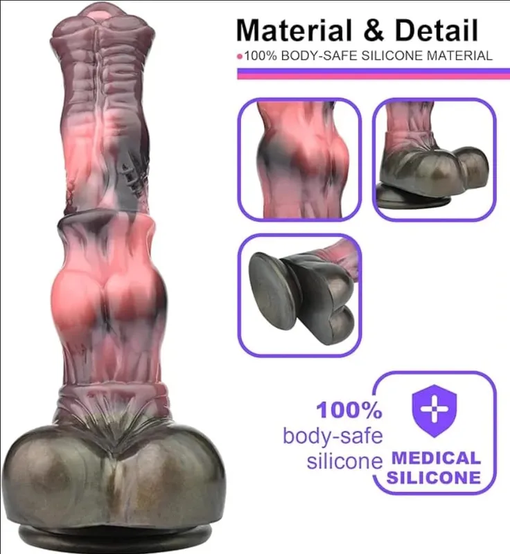 Monster Dildo Clit Massager G-Spot Stimulator Huge Penis With Suction Cup Anal Plug Sex Toys For Men Women Masturbator