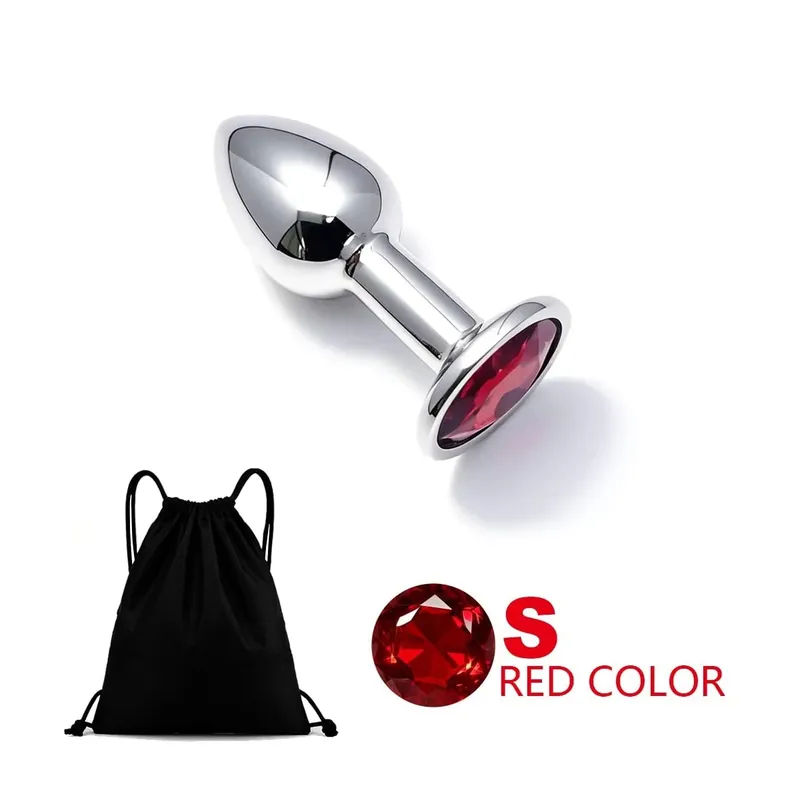 5 Size Metal Anal Plug Butt Plug Sex Toy Butt Toy for Women Men Couples Adult Game Masturbator Anal Diamond Sex Toys