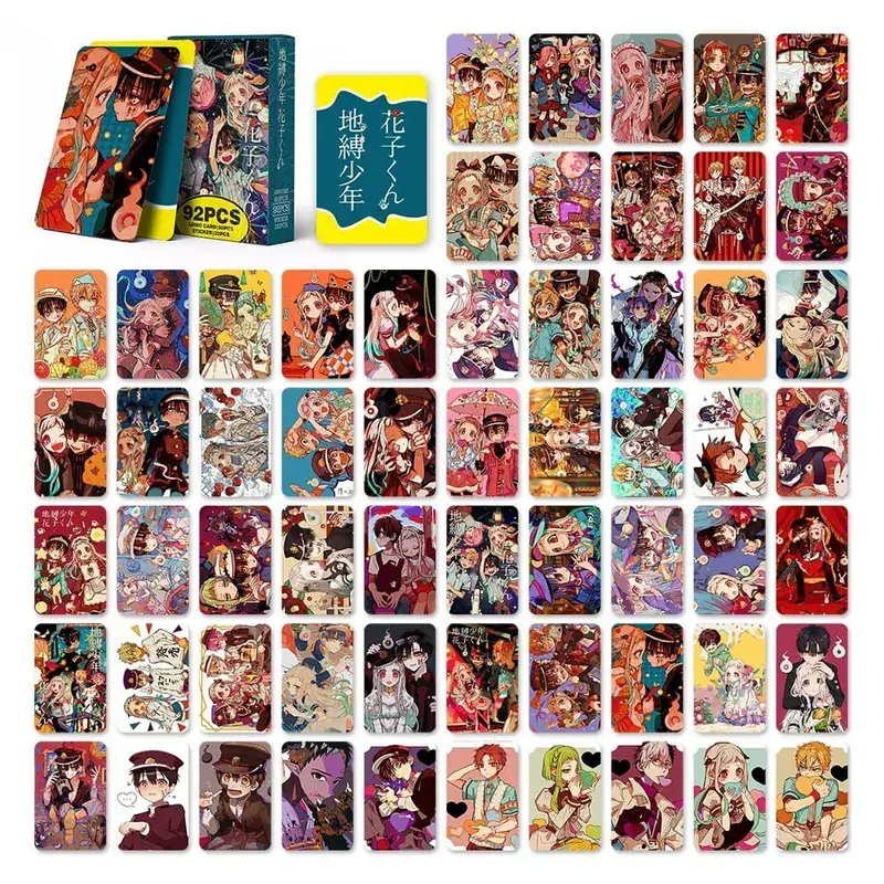 Σετ φωτογραφικών καρτών Hanako Kun Toilet Bound 60 κάρτες Lomo & 32 χαριτωμένα αυτοκόλλητα anime Συλλεκτικά είδη Kawaii για θαυμαστές Δώρο — image 5