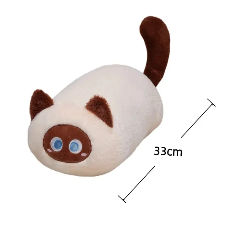 33cm Cat Plush Cushion Adorably Cat Stuffed Pillow Kawaii Throw Pillow Home Decor Toys Soft Sofa Cushion Creative Birthday Gift