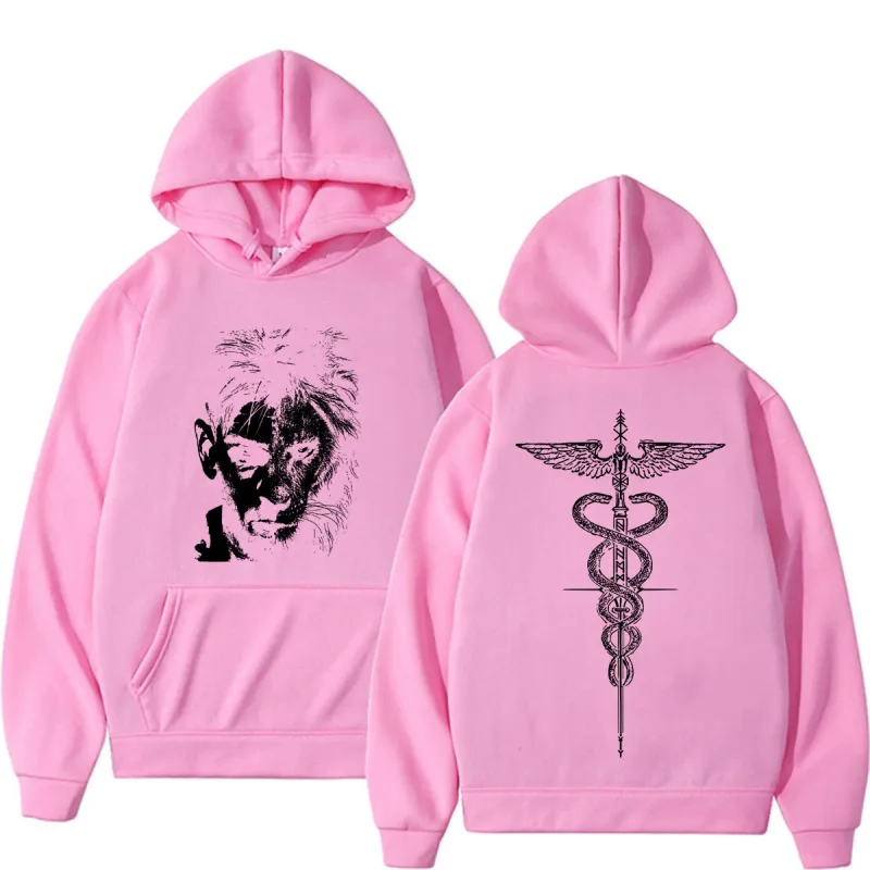 El Matador Ilia Topuria Tattoo Graphic Hoodies Men Women Harajuku Classic Gothic Sweatshirt Casual High Quality Oversized Hoodie