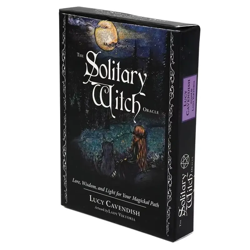 Solitary Witch Oracle Tarot Card for Beginners English Party Family Gatherings Fate Divination Prophecy Card Board Games Toy