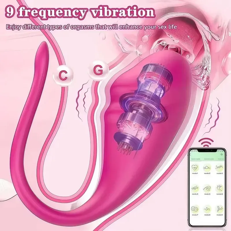 Powerful Wearable App Control Egg Vibrator U Type Clitoral Vaginal Stimulator for Couples Massage G Spot Sex Toy for Women 18+ — image 2