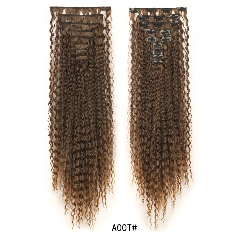 Synthetic Long Loose Curly Hair Extensions 9pcs/set Clip-in Hair Increase Hair Volume Daily Use