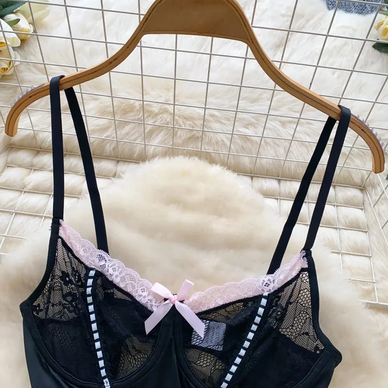 Women's Fashion Sexy Dress Lace Bow Decoration Design Slim Sexy Comfortable Dress Party Hotsweet Mini Dress New