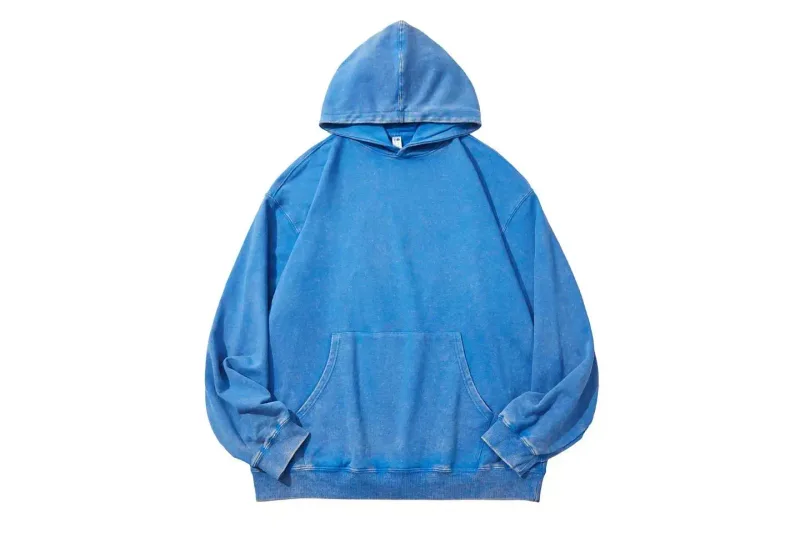 350 Gram 100% Kapas Dicuci Asid Retro Hoodie Cap Semua Dalam Satu Logo Tersuai Baju Sukan Longgar Berkualiti Tinggi