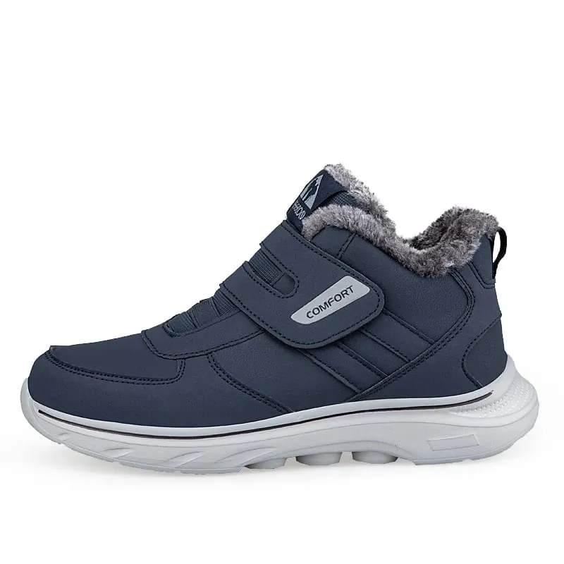 Inverno de pelúcia tornozelo tênis ortopédicos ajustável sapatos para diabéticos sapatos de caminhada esportes gancho e laço pés inchados polegar eversão