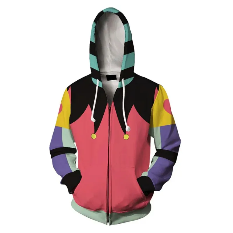 Helluva Boss Fizzarolli Cosplay Zip-up Hoodie Long Sleeve Fashion Fleece Winter Sweatshirts Men Women Zipper Hooded Pullovers — image 3