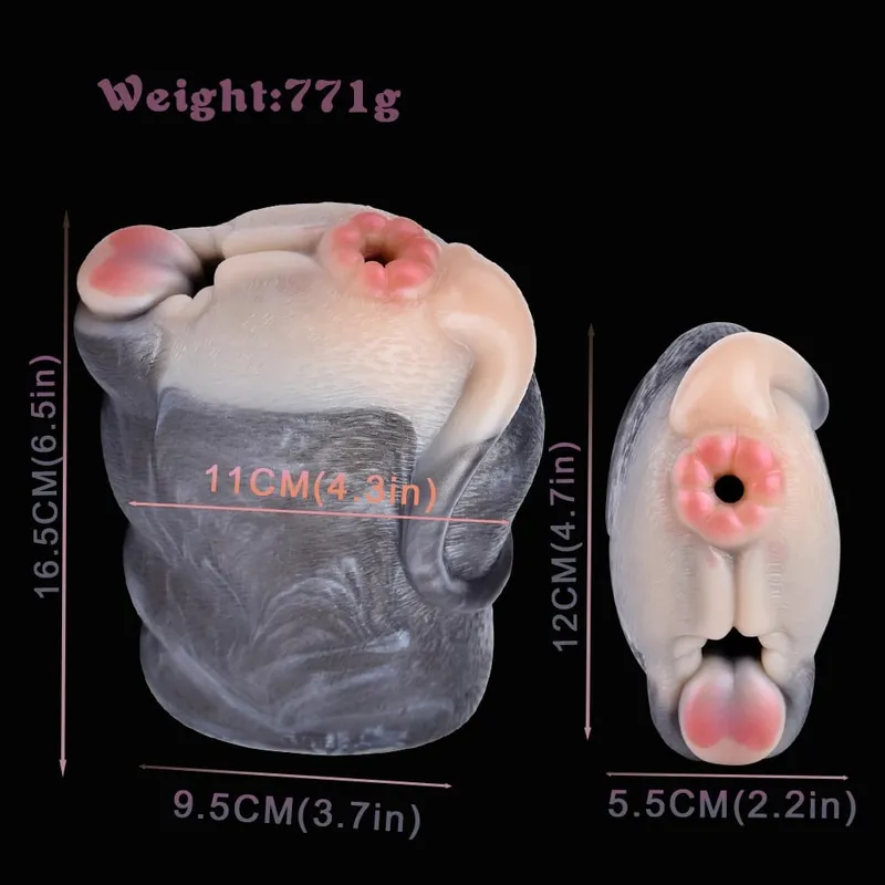 Animal Realistic Vagina Anal Male Masturbator Sex Toys for Men Silicone Pocket Pussy 3D Artificial Stroker Erotic Sex Toys