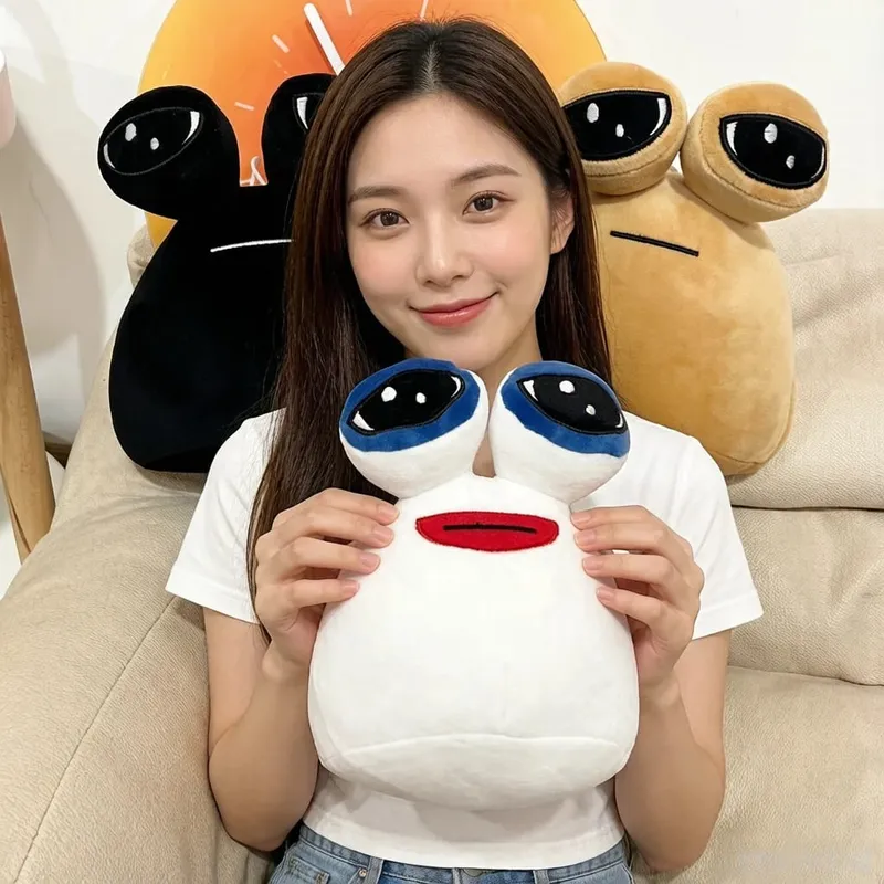 12/22cm Big Eyes E.T. Plush Pillow Stuffed POU Plush Toy Kawaii Cartoon Figure Man Gift