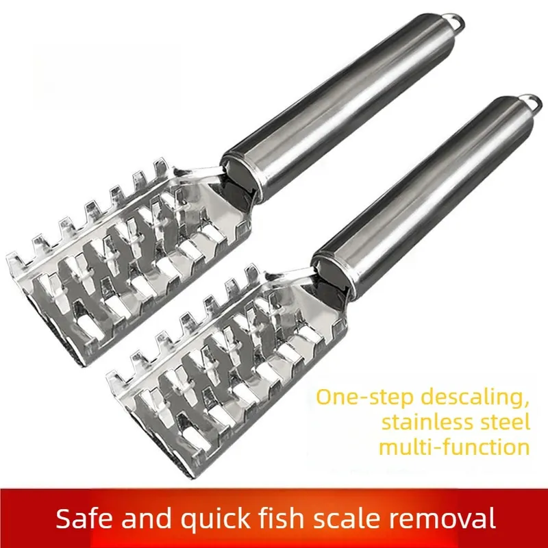 1PC Stainless Steel Fish Scale Knife Scale Scraper Sawtooth Scraping Boning Filleting Cut Scrape Dig Maw Knife