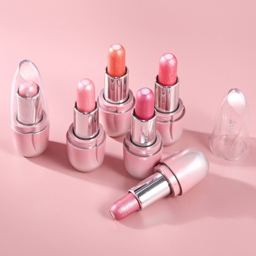 6 Colors Pearlescent Mirror Jelly Lipstick Waterproof Long Lasting Matte Velvet Shiny Sandwich Lip Stick Balm Makeup Cosmetics