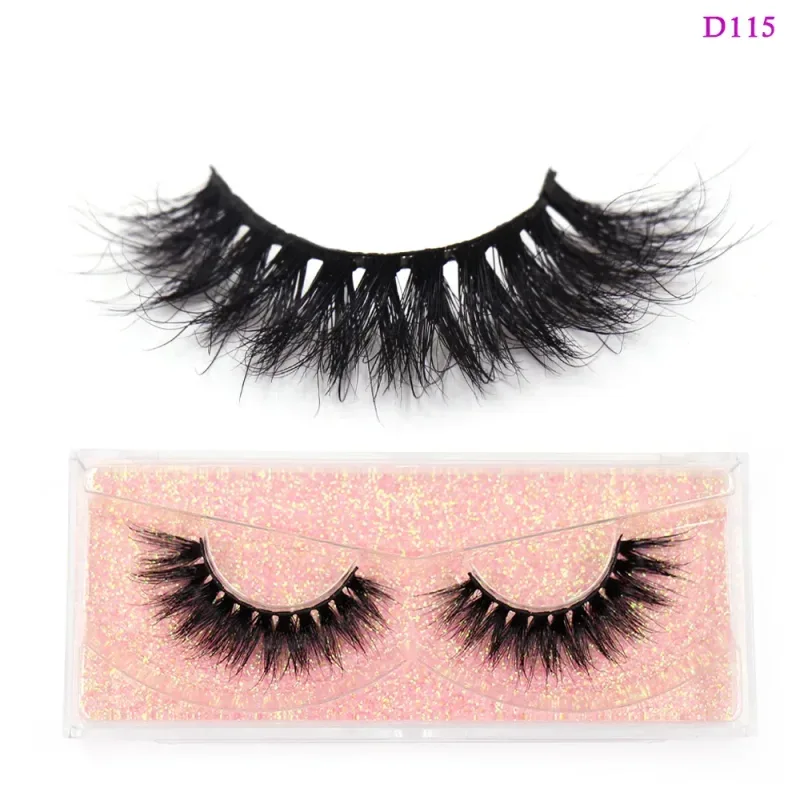 3D Mink Lashes Soft Hair False Eyelashes Fluffy Volume Wispy Fake Eyelashes Extension Makeup