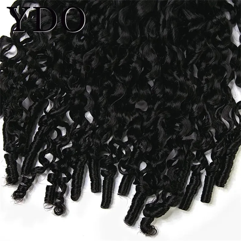 Burmese Curly Clip in Hair Extensions 100% Human Hair Full Head Deep Curly Wave Hair PU Clip in Bundle Extensions 9Pcs With 120G