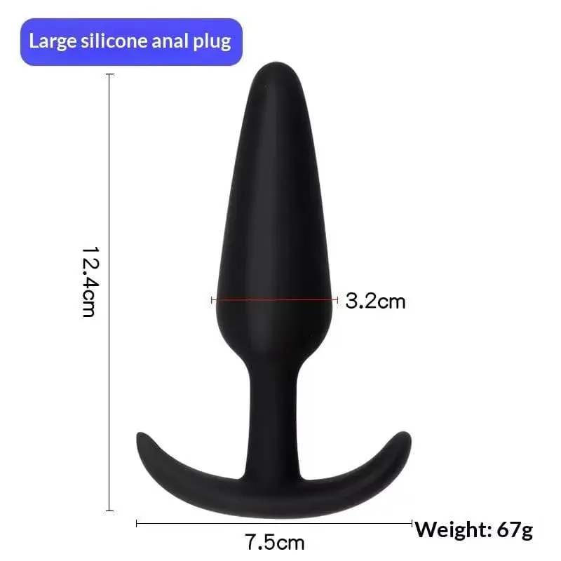 [NM] 1/3 unidades de silicone macio, plugue anal para bunda, estimulador, brinquedos sexuais adultos, plugue anal para homens/mulheres, massageador de próstata, treinador anal [NM]