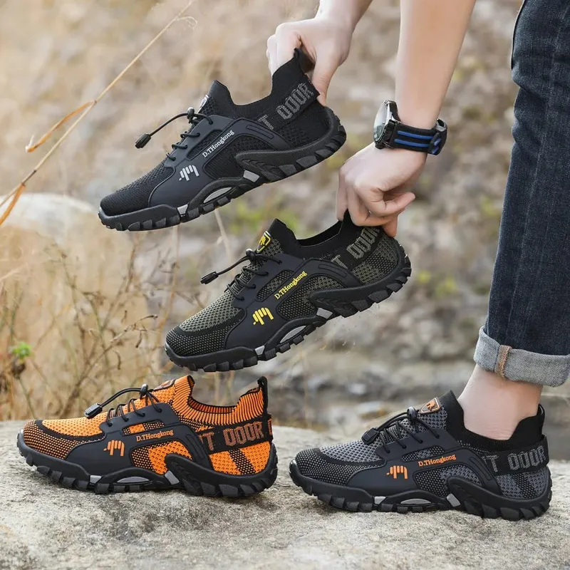 Men's Summer Breathable Outdoor Casual Shoes Men's Sports Shoes Comfortable and Lightweight Outdoor Sports Shoes
