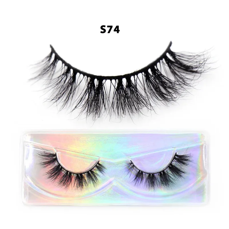 Short Natural 3D Mink Lashes Fluffy Wispy Fake Eyelashes Crisscross False Lashes Eyelash Extension Makeup