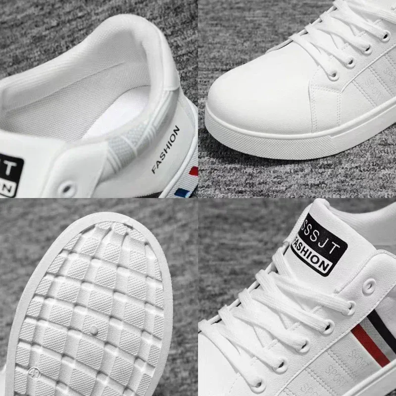 Fashion Men White Sneakers Shoes New Men's Shoes Vulcanized Shoes for Men Non-Slip Wear-resistant Sneakers Men Tenis Para Hombre