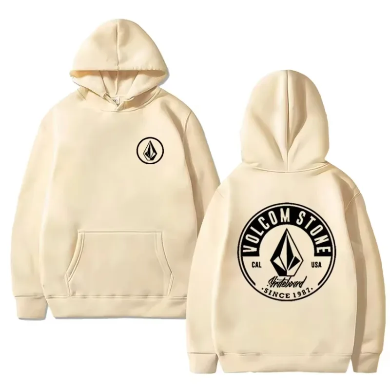 2026 Fashion Hoodie Women and man Hoody Volcom Stone Double-sided Casual Graphic Sports Tops Breathable Streetwear Clothing