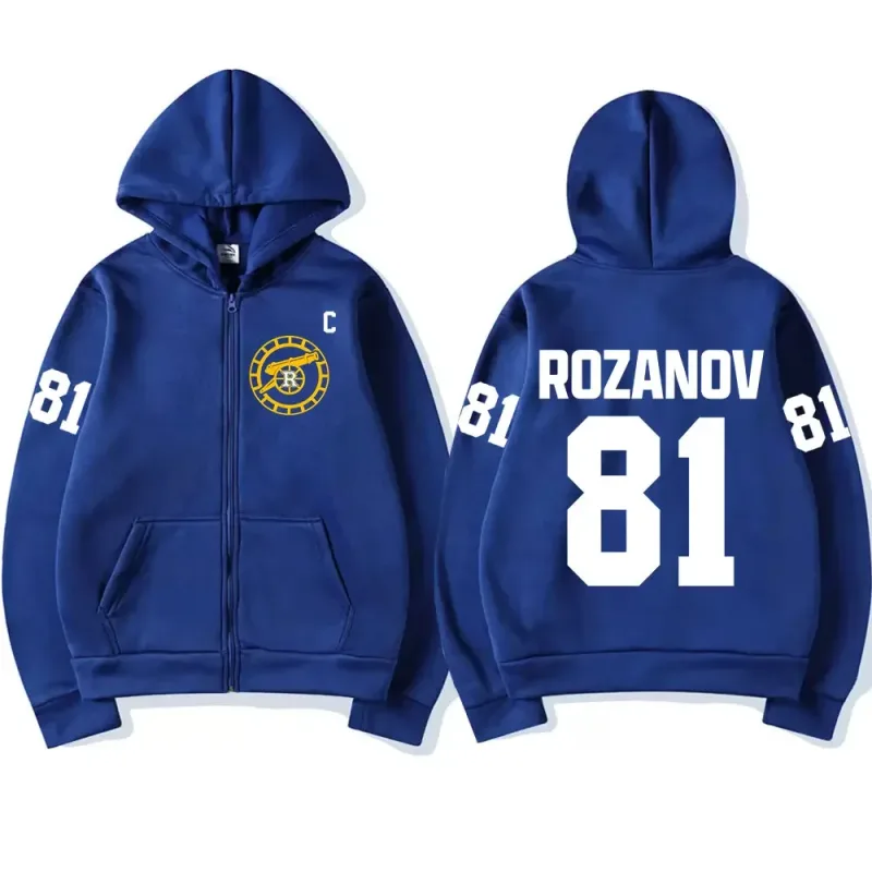 Heated Rivalry Ilya Rozanov 81 Boston Raiders Merch Zipper Hoodies Men's Women Clothing Fashion Zip Up Sweatshirts Jackets Coats