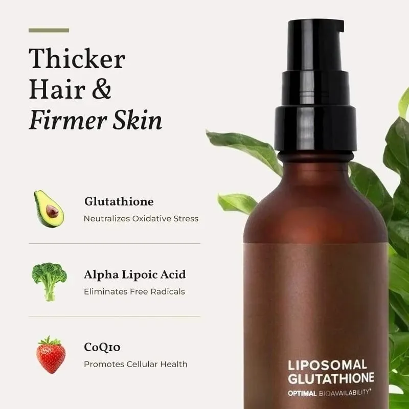 Liposomales Glutathion unterstützt die Immunität der Haut, Haare und ein gesundes Altern. Maximale Absorption von Glutathion-Ergänzungsmitteln, 30-Tage-Versorgung