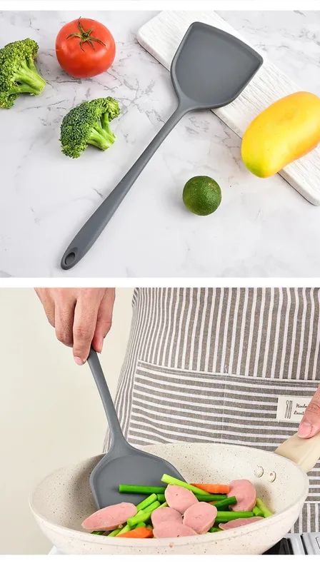 All-in-one silicone spatula kitchen items heat resistant non-stick frying pan spatula household silicone Chinese spatula