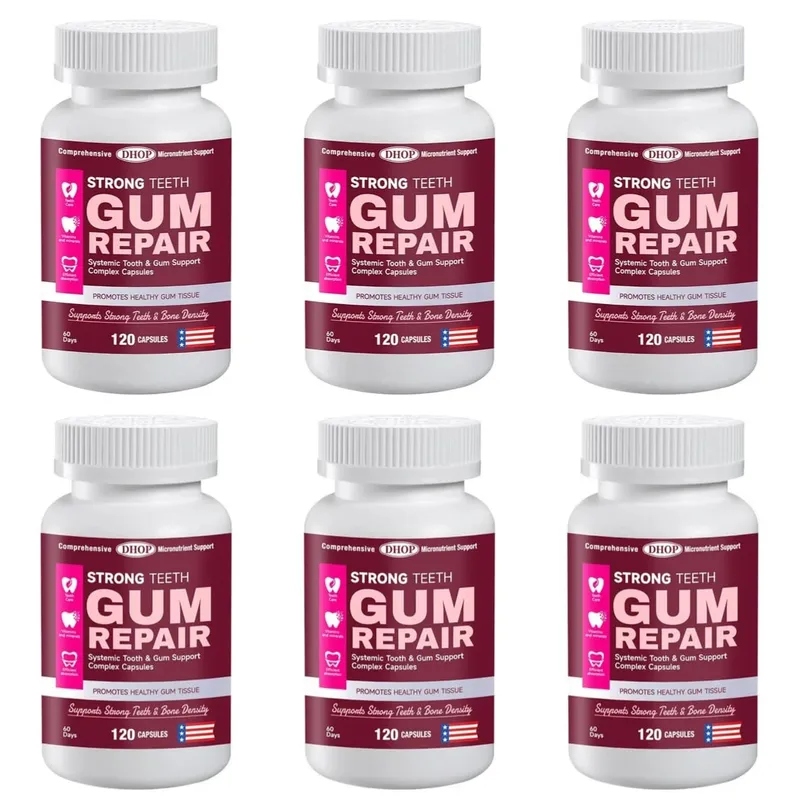 Strong Teeth Capsules Support Tooth Enamel and Gum Tissue Health with Vitamin C Vitamin D3 K2 Calcium and Zinc 120 Capsules