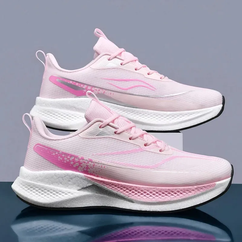 Men Casual Sports Running Shoes Carbon Board Marathon Training Breathable Women's Jogging Athletic Nonskid Walking Sneakers