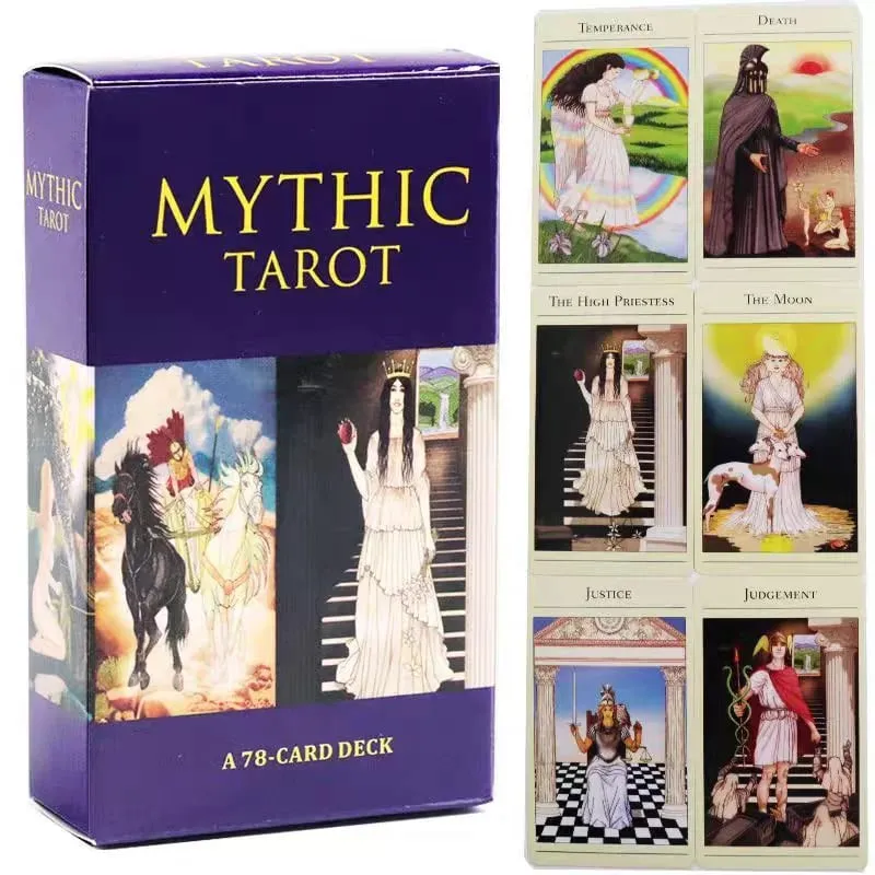 Mythic Tarot Deck 78 Cards New Greek Mythology Tarot Cards English Divination Oracle Cards Fortune Telling Board Game