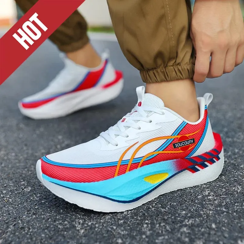 Running Shoes Carbon Board Marathon Men Sports Tenis Breathable Lightweight Women's Comfortable Athletic Nonskid Casual Sneakers