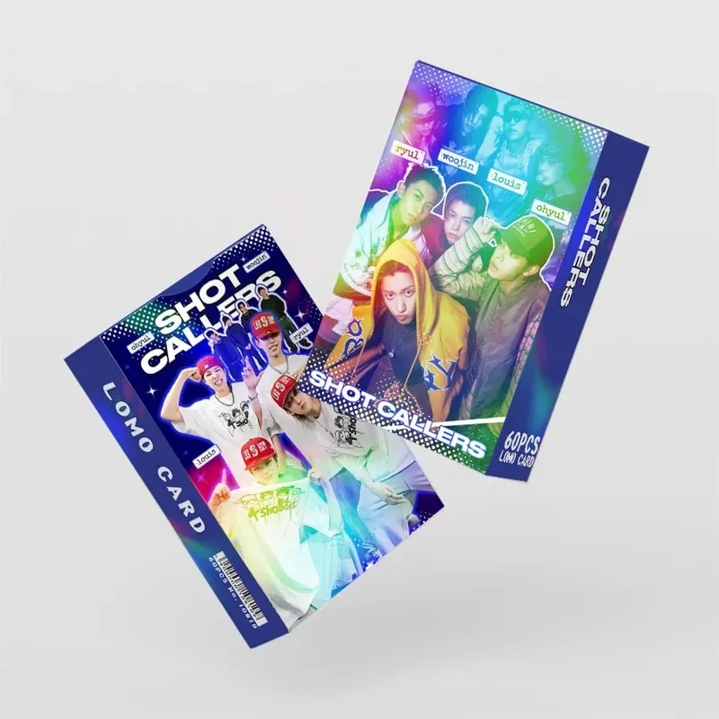 60ks LNGSHOT Nové album SHOT CALLERS Fotopohlednice Samolepky Kpop Merch Lomo Karty Set Fanoušci Kolekce Karty Giftsi
