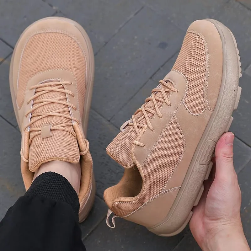 Unisex Wide Toe Barefoot Shoes Mesh Breathable Walking Shoes Casual Sneakers Street Style Minimalist Running Shoes for Daily Use