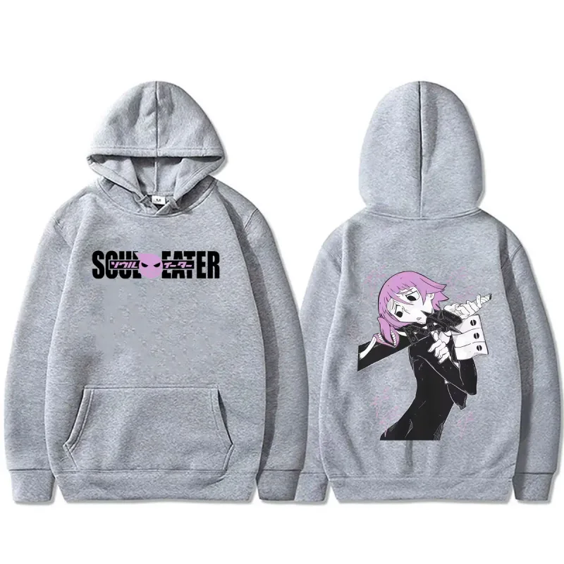Hot Anime Soul Eater Crona Graphic Hoodie Men's Clothing Vintage Manga Streetwear Men Fashion Casual Oversized Pullover Hoodies — image 12