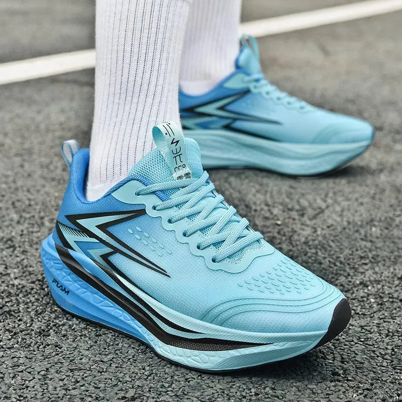 New Running Shoes Men Speciality Marathon Men's Sports Lightweight Carbon Board Women's Comfortable Athletic Nonskid Sneakers