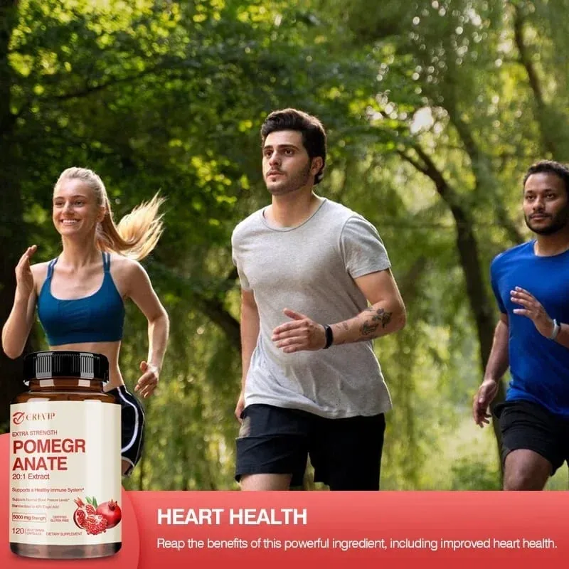 Pomegranate Extract - Antioxidant Supplements Are Beneficial for Heart Health and Joint Support and Promote Energy Production
