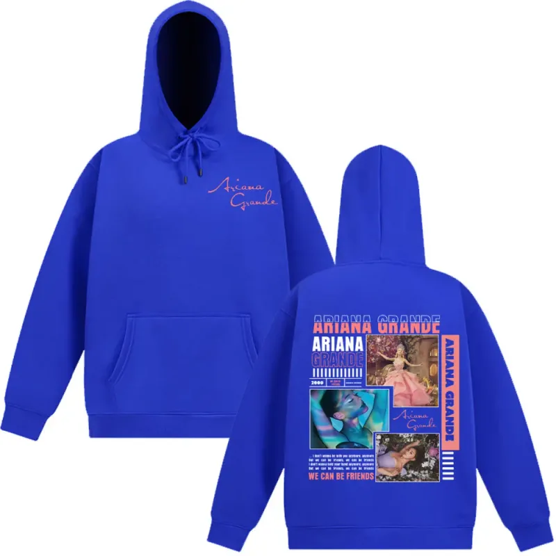 Singer Ariana Grande Album Cover Aesthetics Hoodies Men Women Fashion Sweatshirt Autumn Winter Long-sleeved Vintage Pullover Top