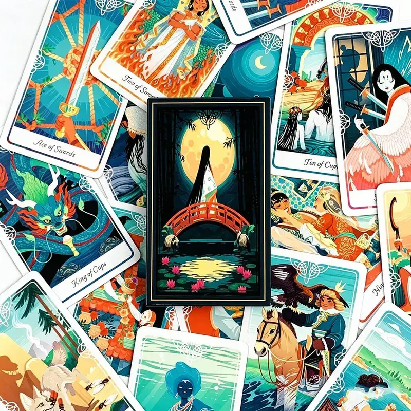 Hot-selling Tarot Cards A 78 Deck English Visions Divination Edition Borad Playing Games，Halloween and Christmas Games
