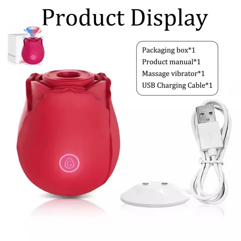 Powerful Tongue Licking Vibrator Women Clitoris Stimulator Massager Female Oral Nipples Clit Vibrating Rose Sex Toys for Adults
