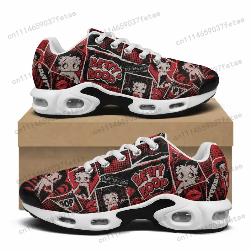 Betty Boop Cushion Sneakers Mens Womens Hip Hop Rock Lightweight Sports Shoes Custom Couple Cool Popular Leisure Sneaker — image 4